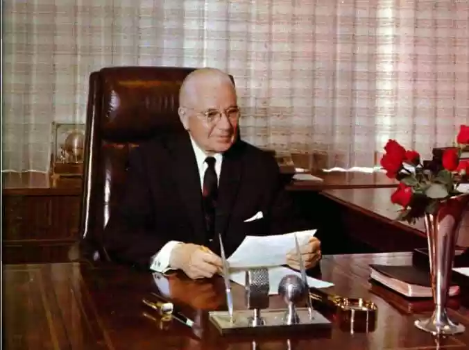 HWA in his office
